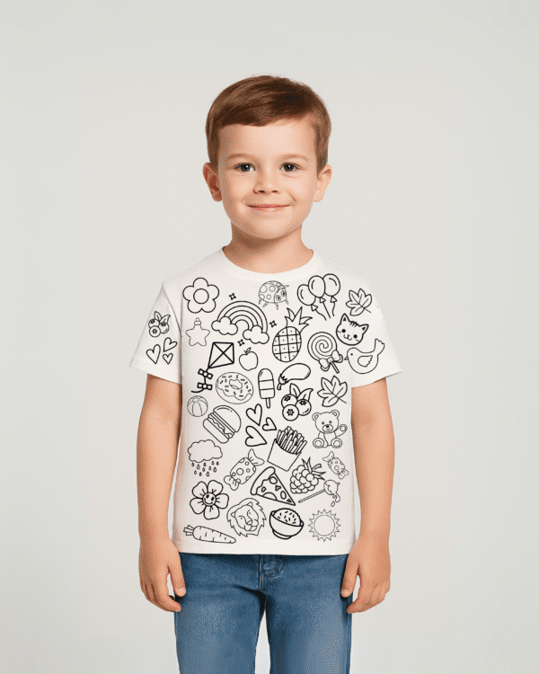 DoodleWear Kids Coloring T-Shirt
