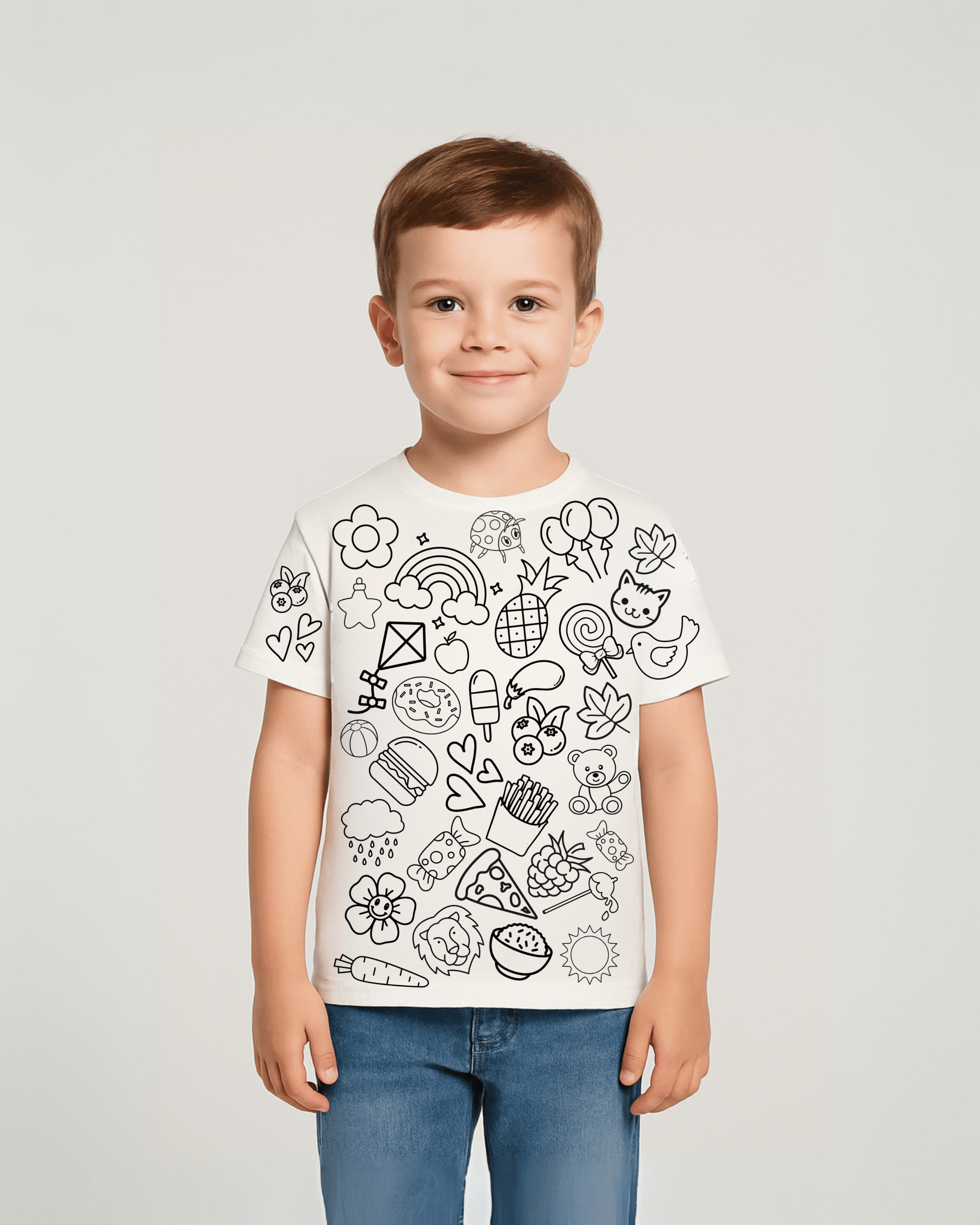 DoodleWear Kids Coloring T-Shirt