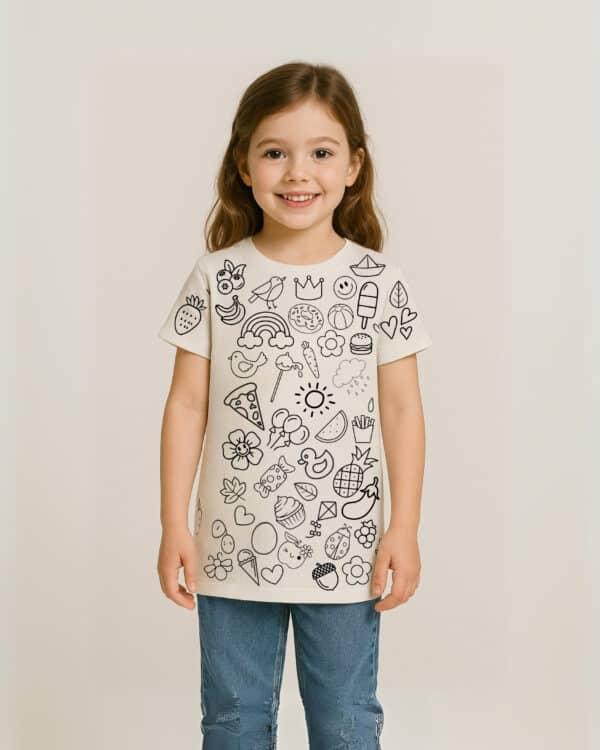 DoodleWear - The Ultimate Kids’ Coloring Shirt - Image 2