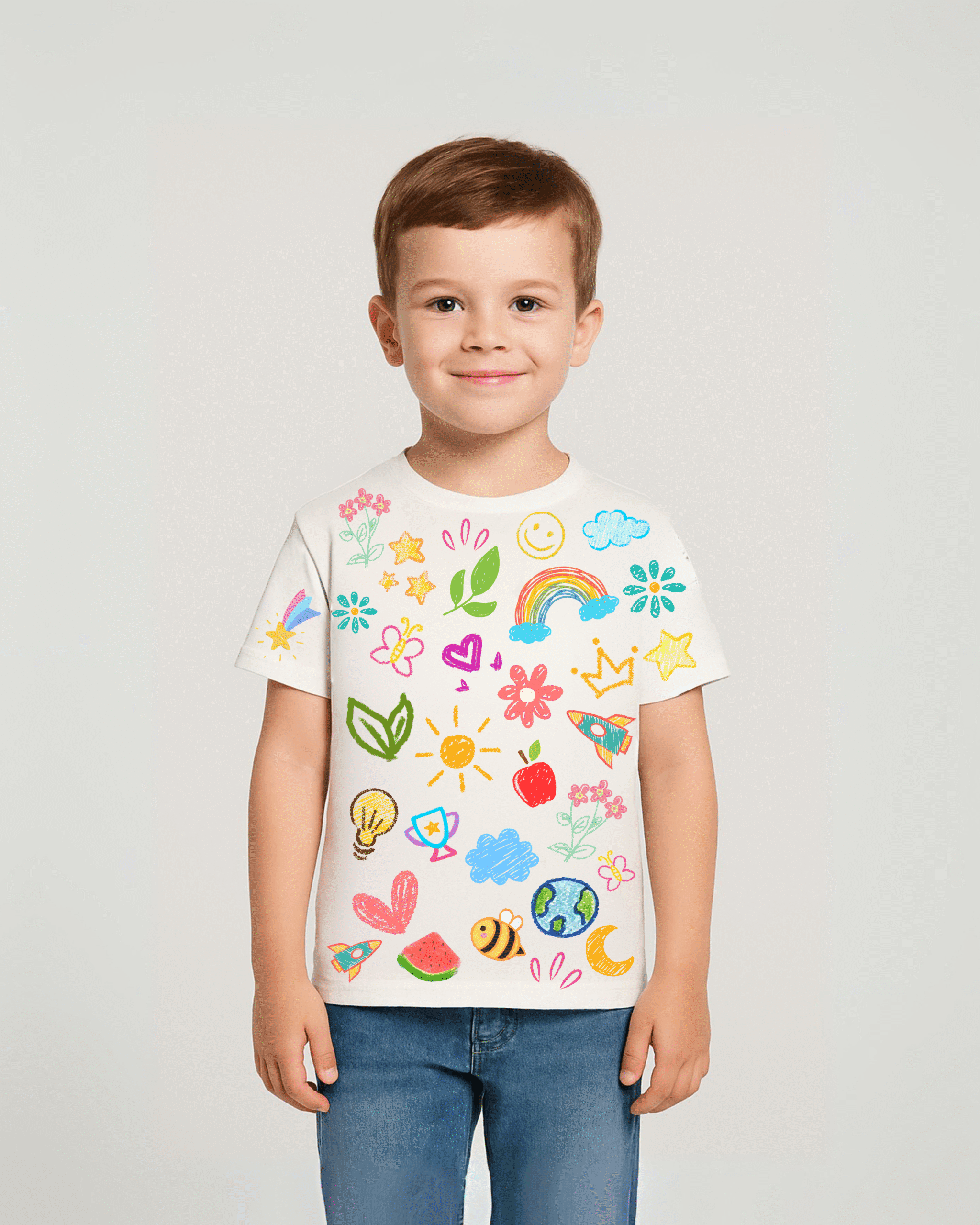 DoodleWear Kids Coloring T-Shirt