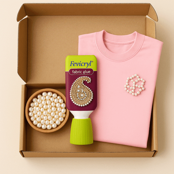 pink pearl t shirt with white pearls for girls aged 3 years -13 years